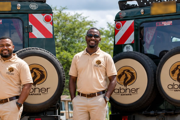 Abner Safaris guide leading a game drive in Kenya's Masai Mara
